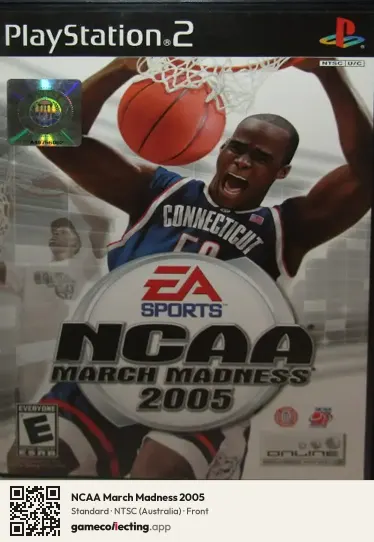NCAA March Madness 2005 PlayStation 2, Australia box front
