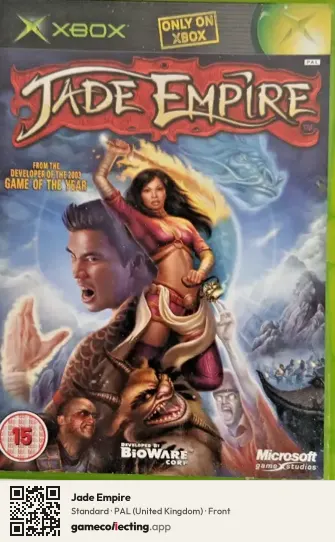 Jade Empire Xbox, United Kingdom box front