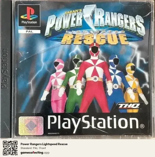 Power Rangers Lightspeed Rescue PlayStation, PAL box front