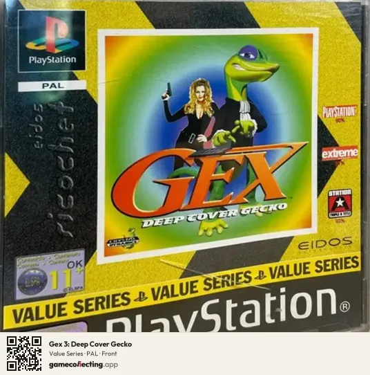 Gex 3: Deep Cover Gecko PlayStation, PAL box front