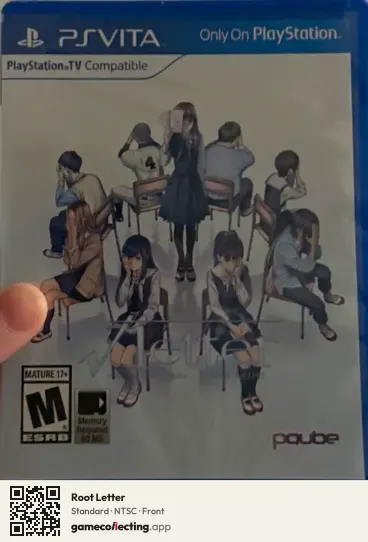 Root Letter PlayStation Vita, NTSC box front