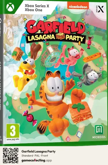 Garfield Lasagna Party Xbox Series X, PAL box front