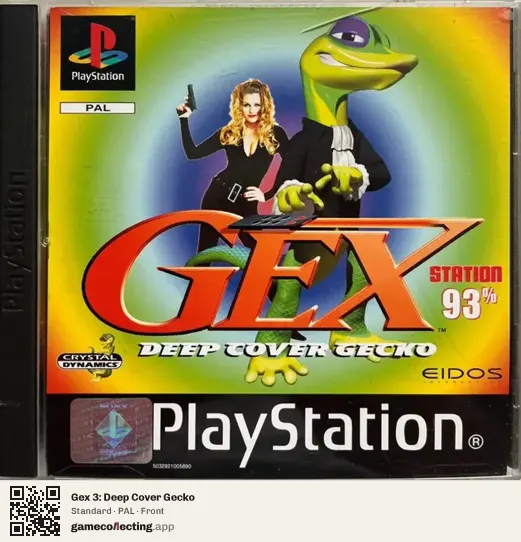 Gex 3: Deep Cover Gecko PlayStation, PAL box front