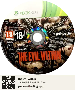 The Evil Within Xbox 360, PAL disc