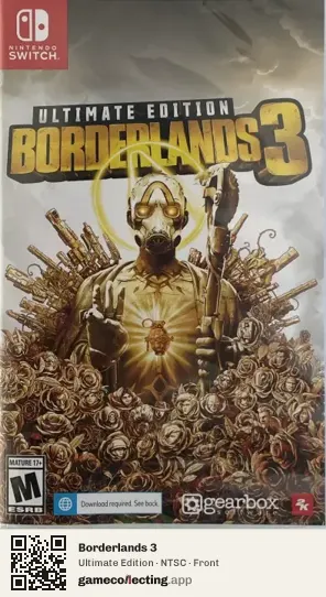 Borderlands 3 Nintendo Switch, NTSC box front