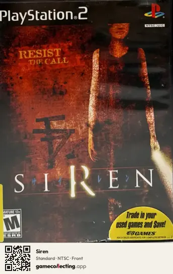 Siren PlayStation 2, NTSC box front