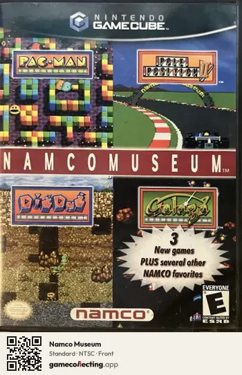 Namco Museum Nintendo GameCube, NTSC box front