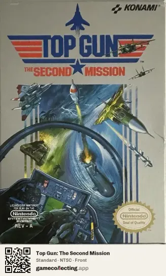 Top Gun: The Second Mission Nintendo Entertainment System, NTSC box front