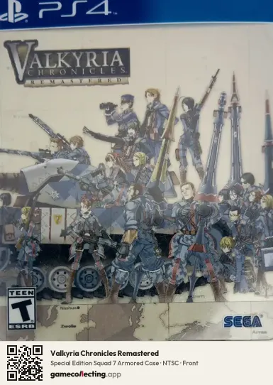 Valkyria Chronicles Remastered PlayStation 4, NTSC box front