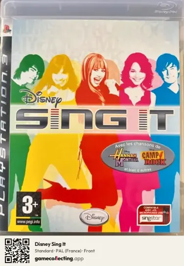 Disney Sing It PlayStation 3, France box front