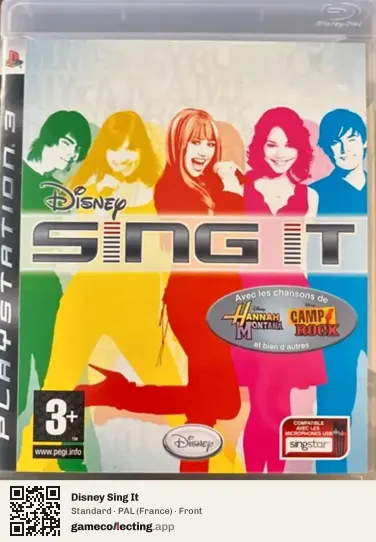 Disney Sing It PlayStation 3, France box front