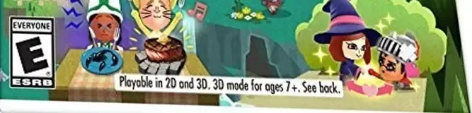 Miitopia, the ESRB box on its front