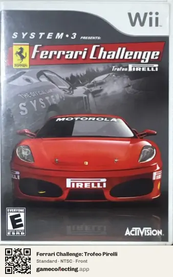 Ferrari Challenge: Trofeo Pirelli Nintendo Wii, NTSC box front