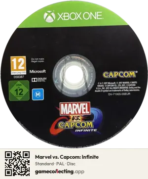 Marvel vs. Capcom: Infinite Xbox One, PAL disc