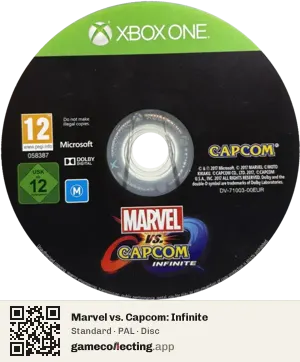 Marvel vs. Capcom: Infinite Xbox One, PAL disc