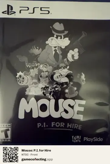 Mouse: P.I. for Hire PlayStation 5, NTSC box front