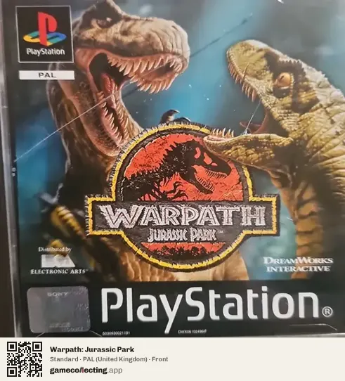 Warpath: Jurassic Park PlayStation, United Kingdom box front