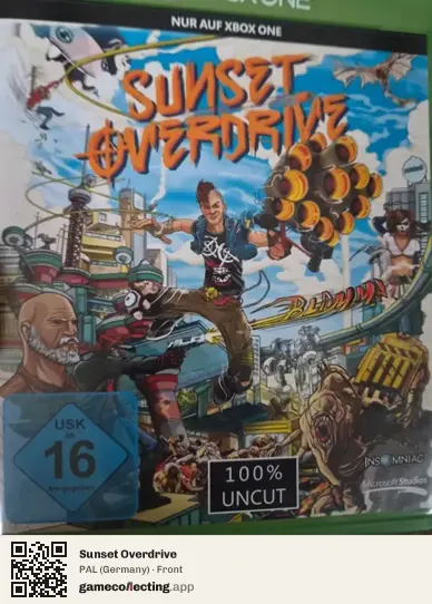 Sunset Overdrive Xbox One, Germany box front