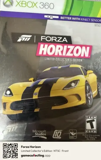 Forza Horizon Xbox 360, NTSC box front