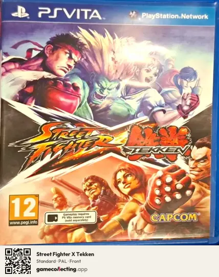 Street Fighter X Tekken PlayStation Vita, PAL box front