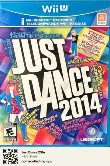 Just Dance 2014 Nintendo Wii U, NTSC box front