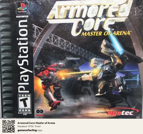 Armored Core: Master of Arena PlayStation, NTSC box front