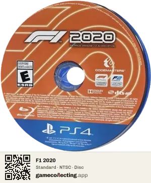 F1 2020 PlayStation 4, NTSC disc