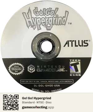 Go! Go! Hypergrind Nintendo GameCube, NTSC disc