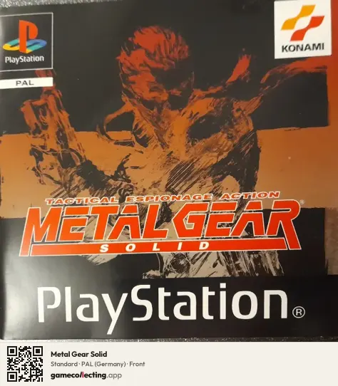 Metal Gear Solid PlayStation, Germany box front