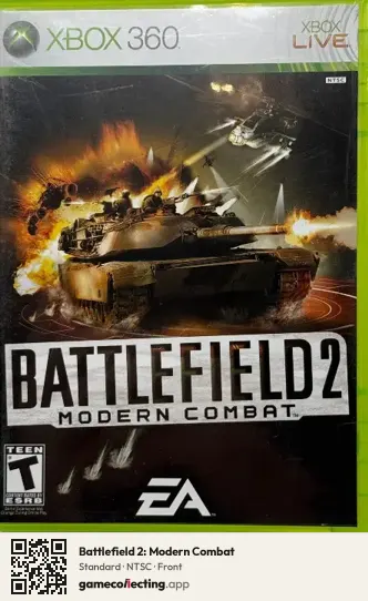 Battlefield 2: Modern Combat Xbox 360, NTSC box front