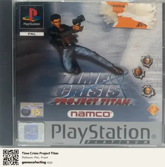 Time Crisis: Project Titan PlayStation, PAL box front
