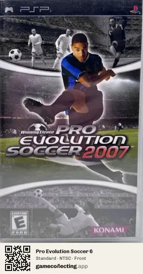 Pro Evolution Soccer 6 PlayStation Portable, NTSC box front