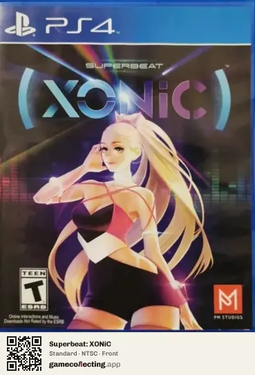Superbeat: XONiC PlayStation 4, NTSC box front