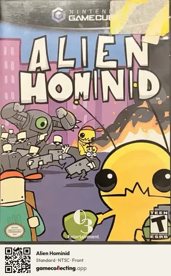 Alien Hominid Nintendo GameCube, NTSC box front