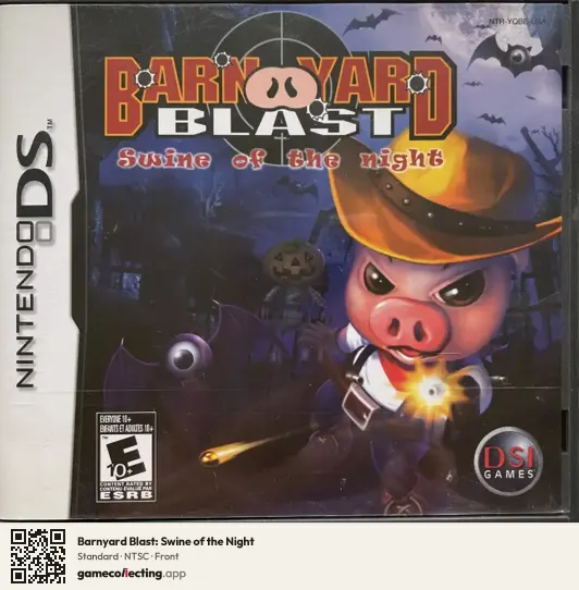 Barnyard Blast: Swine of the Night Nintendo DS, NTSC box front