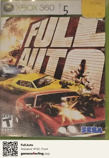 Full Auto Xbox 360, NTSC box front