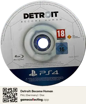 Detroit: Become Human PlayStation 4, PAL disc