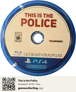 This Is the Police PlayStation 4, NTSC disc