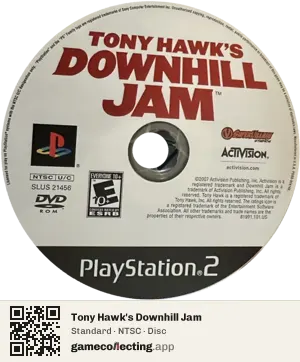 Tony Hawk's Downhill Jam PlayStation 2, NTSC disc