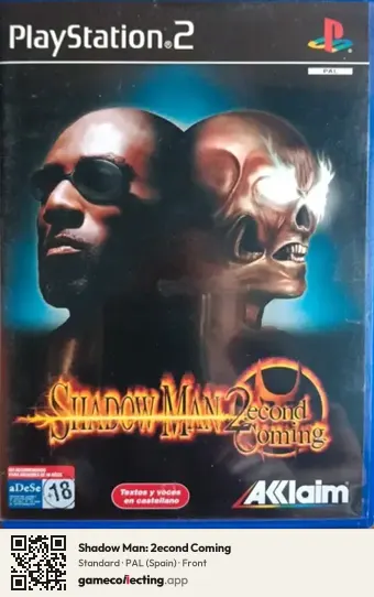 Shadow Man: 2econd Coming PlayStation 2, Spain box front