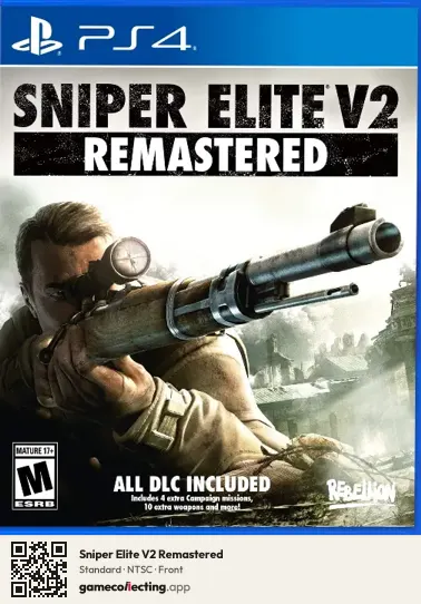 Sniper Elite V2 Remastered PlayStation 4, NTSC box front
