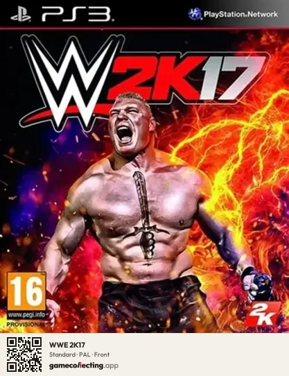 WWE 2K17 PlayStation 3, PAL box front