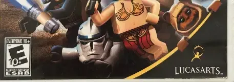 LEGO Star Wars: The Complete Saga, the ESRB box on its front