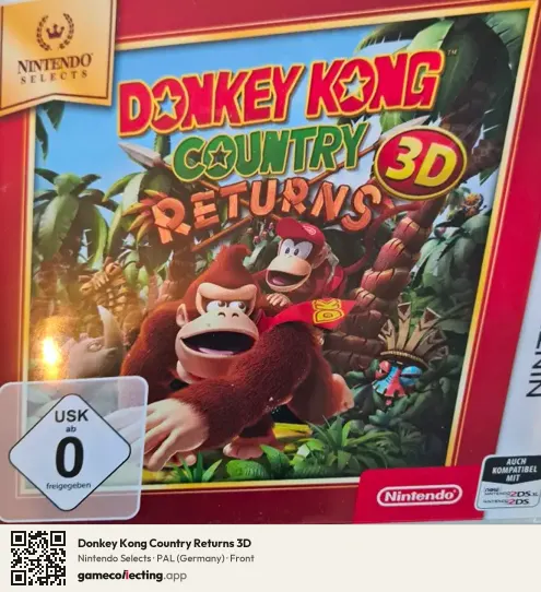 Donkey Kong Country Returns 3D Nintendo 3DS, Germany box front