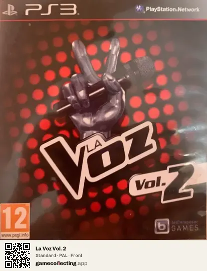 La Voz Vol. 2 PlayStation 3, PAL box front