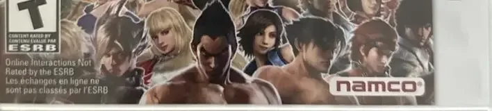 Tekken 3D: Prime Edition, the ESRB box on its front