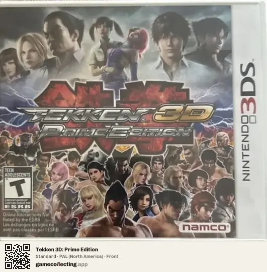 Tekken 3D: Prime Edition Nintendo 3DS, North America box front