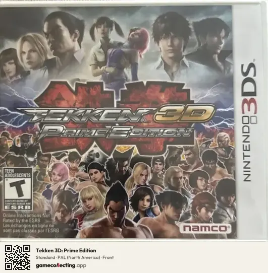 Tekken 3D: Prime Edition Nintendo 3DS, North America box front