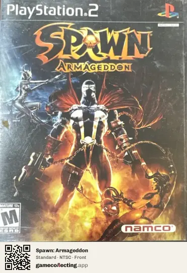 Spawn: Armageddon PlayStation 2, NTSC box front