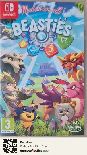 Beasties Nintendo Switch, PAL box front